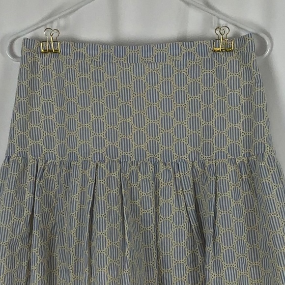 J.Crew striped eyelet lace yolked miniskirt NWT 2 - Picture 7 of 14